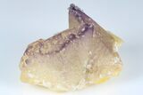 Calcite Crystal Cluster with Purple Fluorite (New Find) - China #177601-1